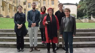 Kathryn Babayan (right) and members of the Nomadic Empires team