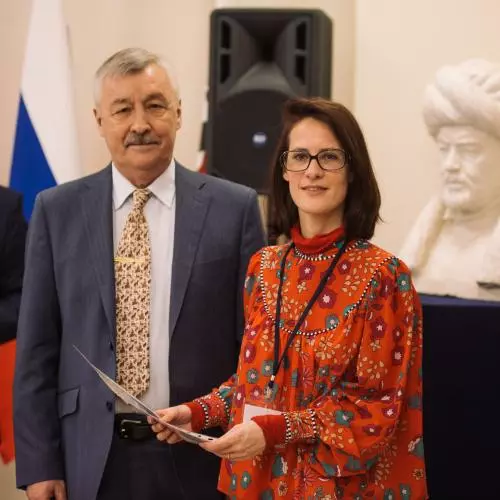 Marie Favereau with Rafail Khakimov