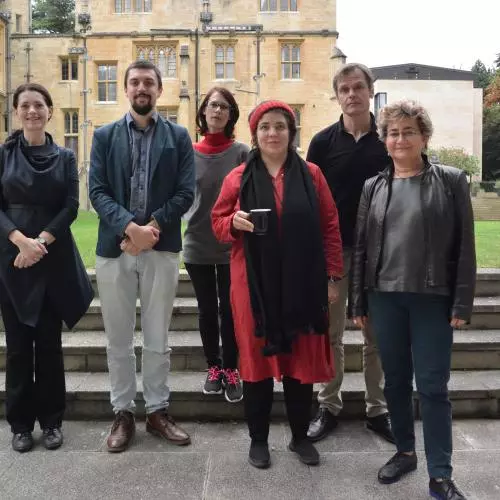 Kathryn Babayan (right) and members of the Nomadic Empires team
