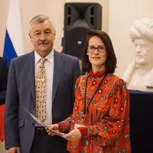 Marie Favereau with Rafail Khakimov